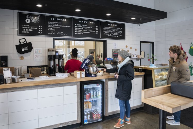 Cleveland Bagel, one of the first retail outlets at Central Kitchen.