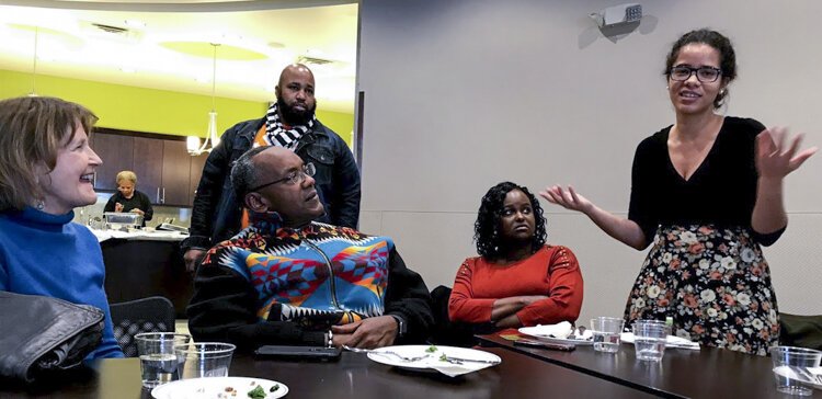 Doctors meet community members during a reverse ride-along of Cleveland's Central neighborhood in November.