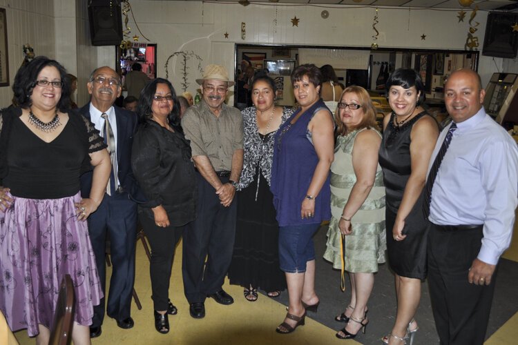Oliveras family celebrating with club members in 2011 on behalf of Ramon Oliveras one of the last two surviving founding fathers of Club Alma Yaucana