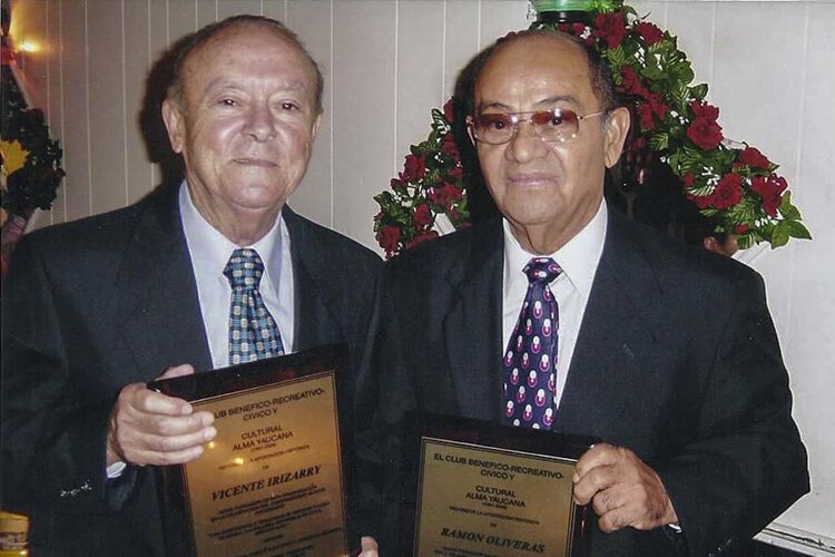 Don Vicente Irizarry and Don Ramon Oliveras two of the founders of club alma yaucana