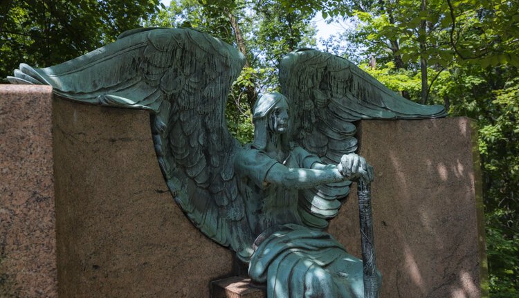 The Haserot Angel at Lakeview Cemetery
