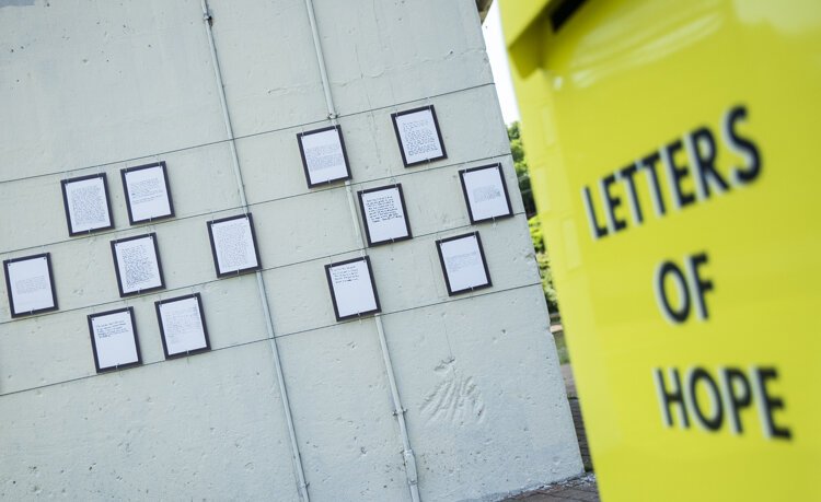Never, Ever Give up Art Installation at Rivergate Park