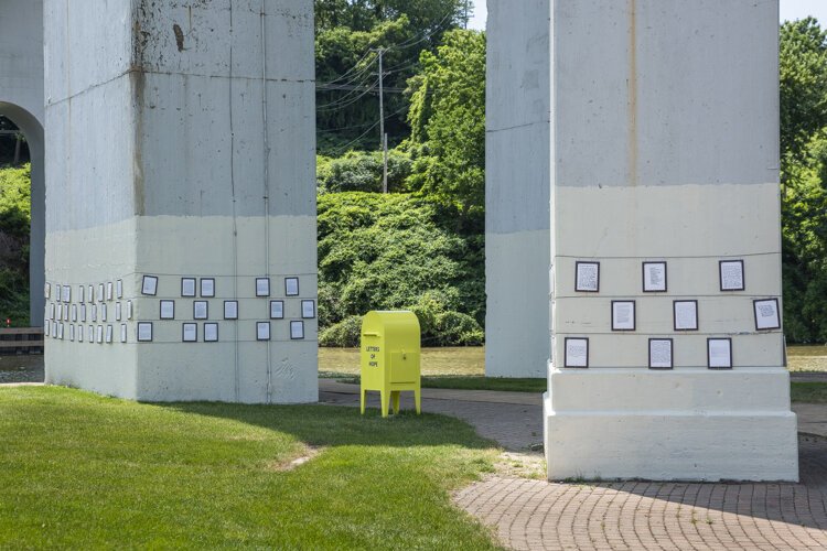 Never, Ever Give up Art Installation at Rivergate Park