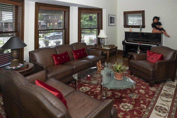 The living room at the Vanatter/Barr home