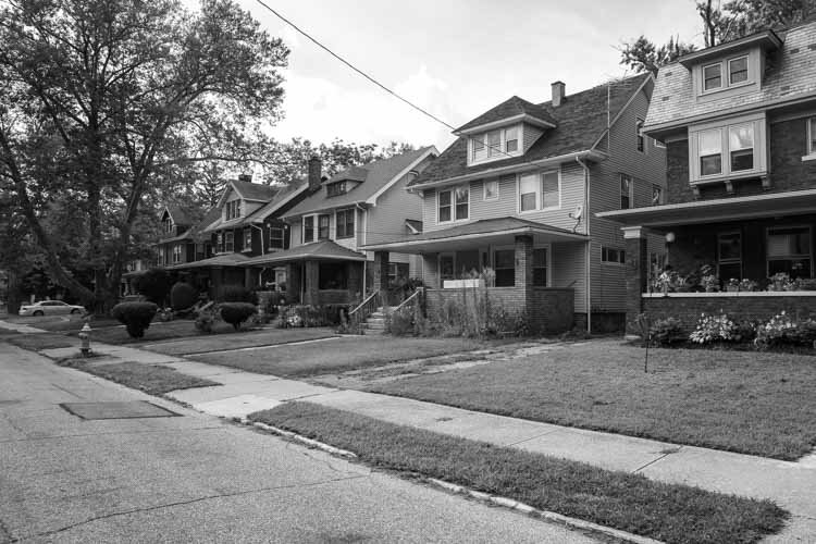 Here on the street where they live in Glenville