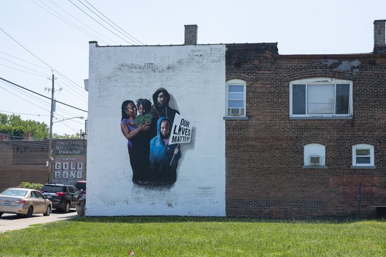 “Our Lives Matter” mural by Gary Williams and Robin Robinson
