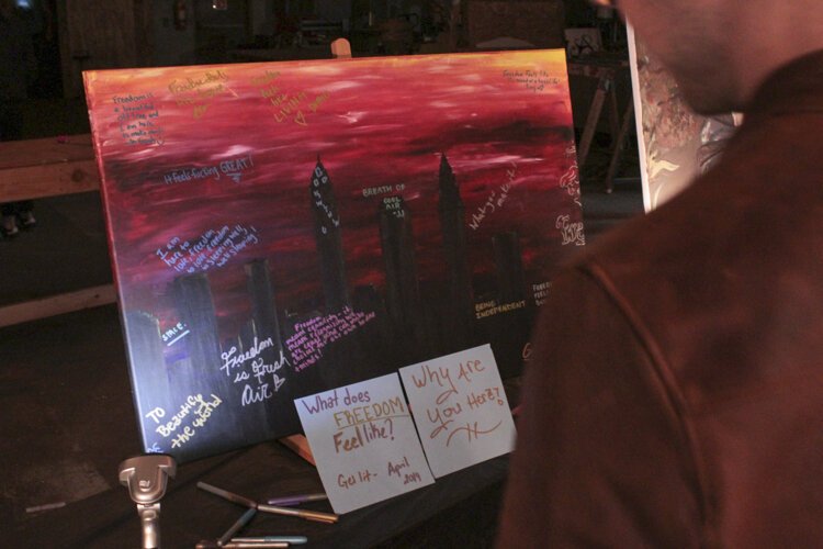 “Get Lit for Liberation” in April, a collaborative fundraising event that shed light on the injustices at the jail via live music and visual art