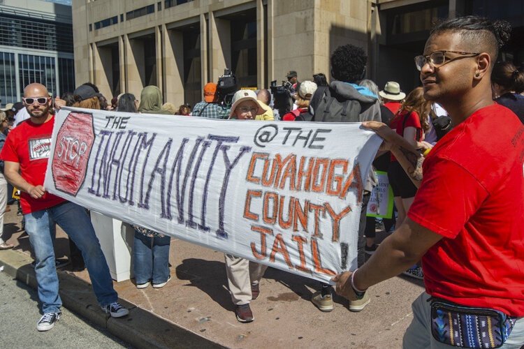 Coalition to Stop the Inhumanity action at the county jail in May