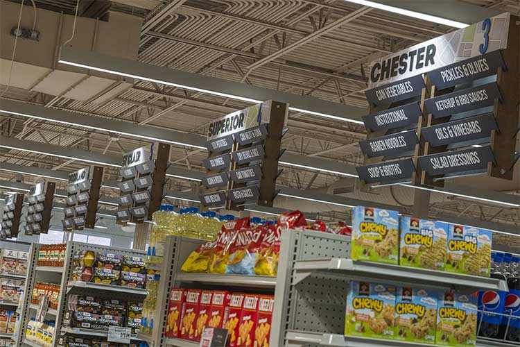 The aisles at Dave's are named after Cleveland streets