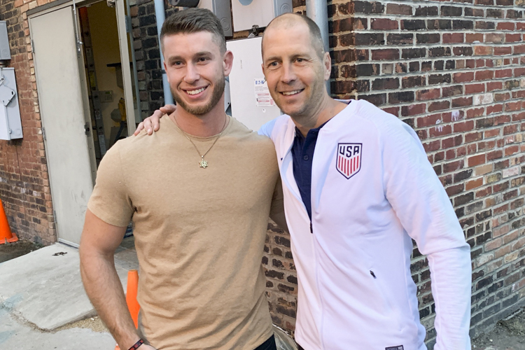 US Men’s National Team Coach Gregg Berhalter and fans