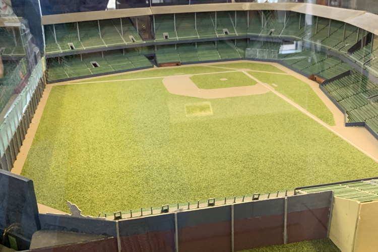 League Park 1/16th scale model by Larry Walcheck