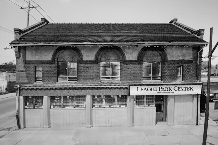 Old photo of the League Park Center