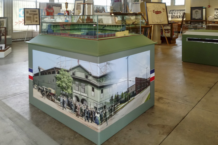 League Park 1/16th scale model by Larry Walcheck