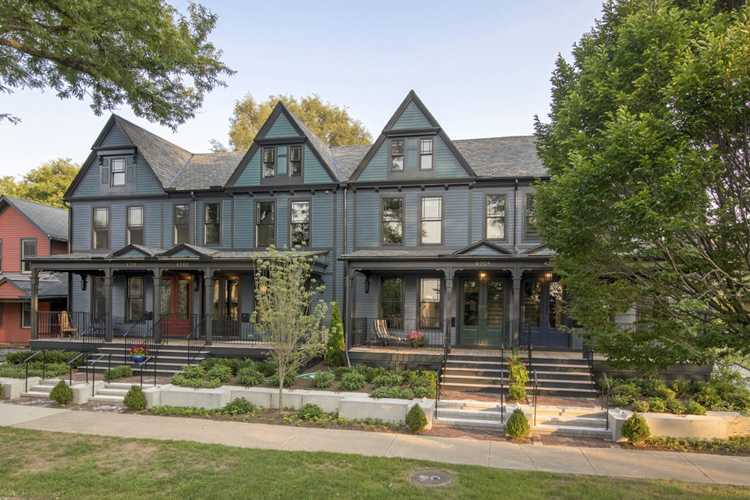 Paul Meeker project that won the Neighborhood Enhancement Award at 4201 – 4207 Clinton Avenue - after restoration