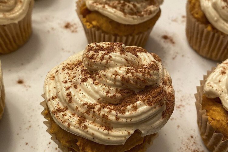 Birch Café pumpkin spice cupcakes