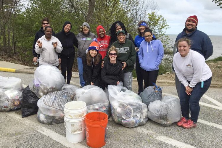Drink Local. Drink Tap beach and lakefront volunteers at Cleveland Lakefront State Park.