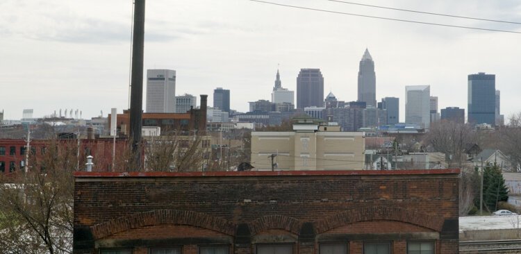 View from the Loft Works building rooftop on East 40th Street in 2014.
