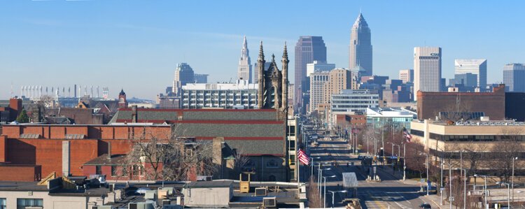 View from the rooftop of the Agora in 2012.