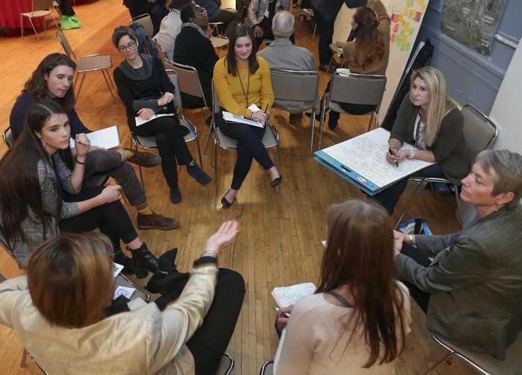 A breakout session during Sustainable Cleveland 2019 on Oct. 16 in Public Auditorium.