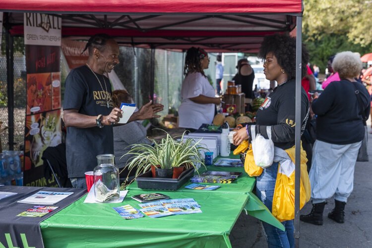 The Rid-All Green Partnership booth at Fresh Fest.