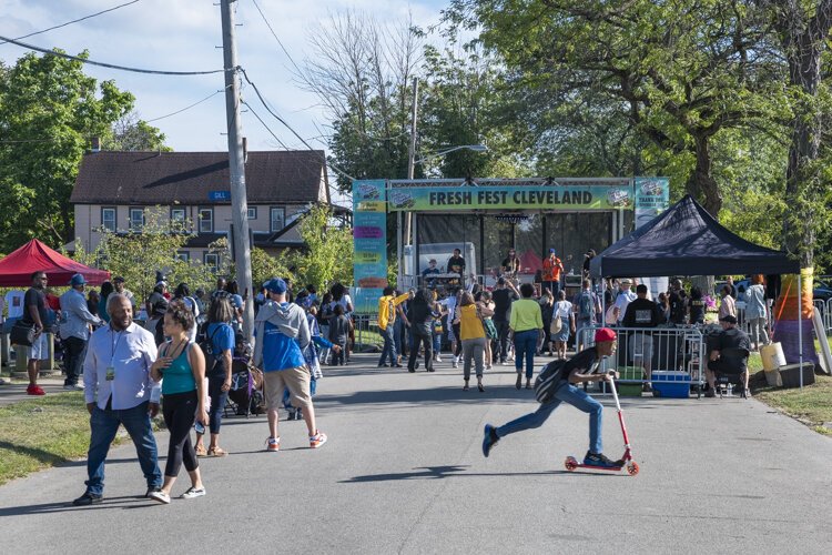 Carlos Jones and the P.L.U.S. Band performing at Fresh Fest 2019