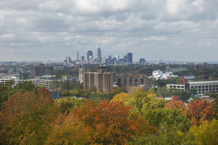 The view of Cleveland from atop the Garfield Memorial is memorable.