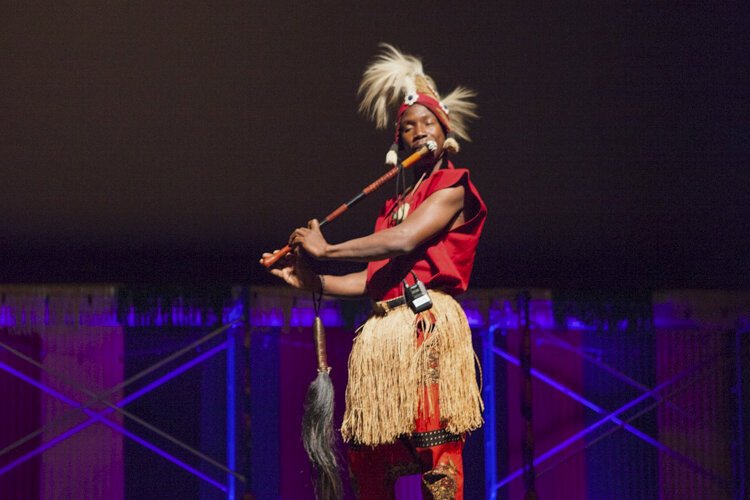 Djapo Cultural Arts Institute’s African drum and dance festival: Mamady Mansare of Guinea, West Africa.