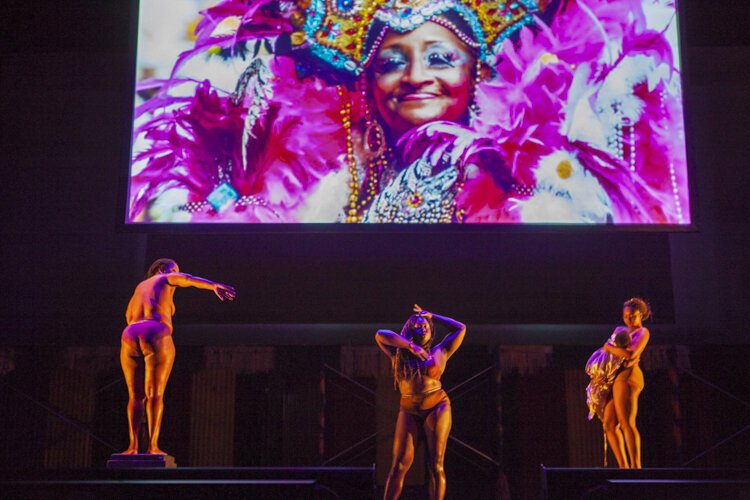 Djapo Cultural Arts Institute’s African drum and dance festival: Sauriika Lockett, Malana Broome, and Ayodeji Lockett.