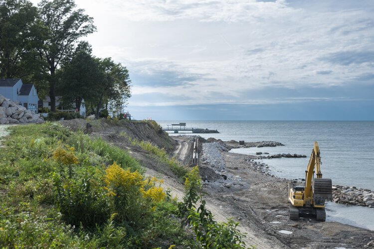 Euclid Waterfront Trail under construction