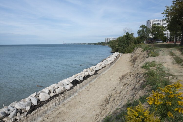 Euclid Waterfront Trail under construction