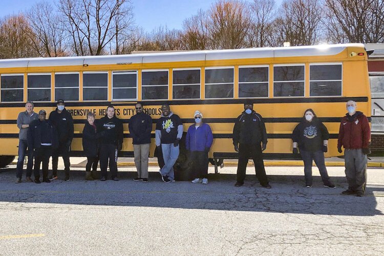 The Warrensville Heights School District has turned three school buses into food trucks distributing bags of breakfast and lunch every Monday, Wednesday and Friday.