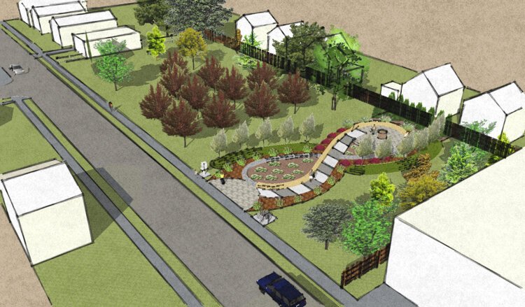 Rendering of Garden of 11 Angels