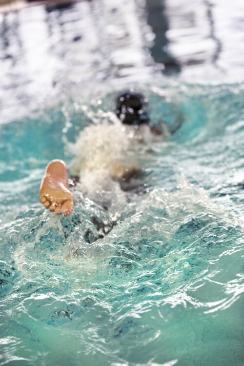 <span class="content-image-text">The pool is sometimes chilly, due to an old heating system that often needs repair, however, it is still a refuge for the few swimmers the center does receive.</span>