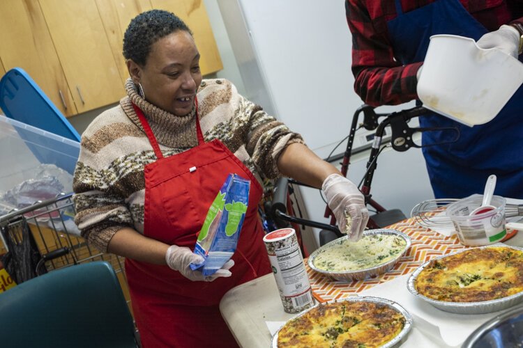 Healthy ingredients like shredded cheddar cheese and Greek yogurt are subbed instead of Velveeta.