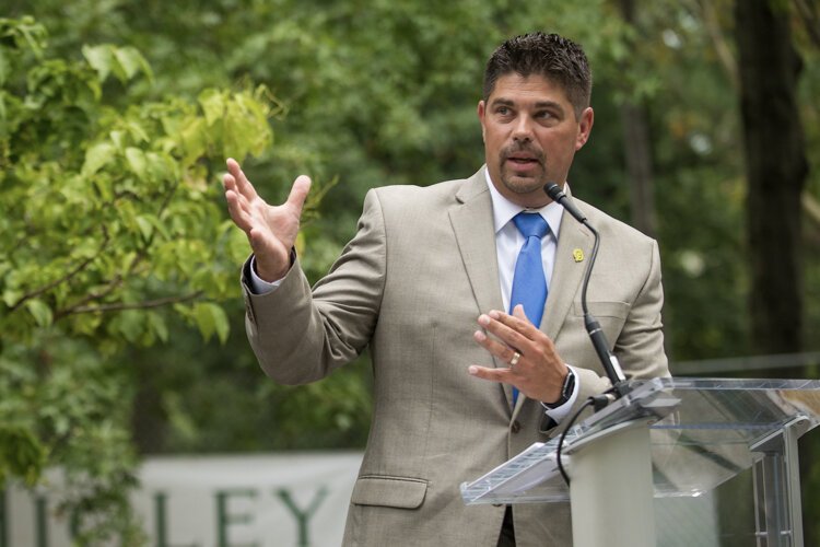 Brian Zimmerman, CEO of Cleveland Metroparks at the Asian Highlands Ground Breaking.