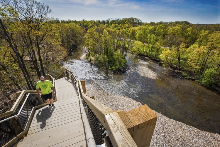 Cleveland Metroparks Rocky River Fort Hill Steps