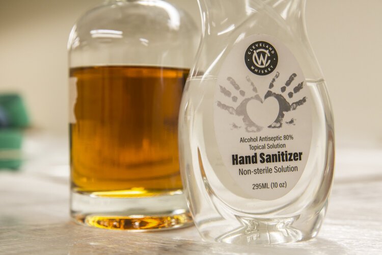 <span class="content-image-text">Cleveland Whisky invested in a few new pieces of technology to improve their distilling process, and within three days, the company was bottling hand sanitizer.</span>