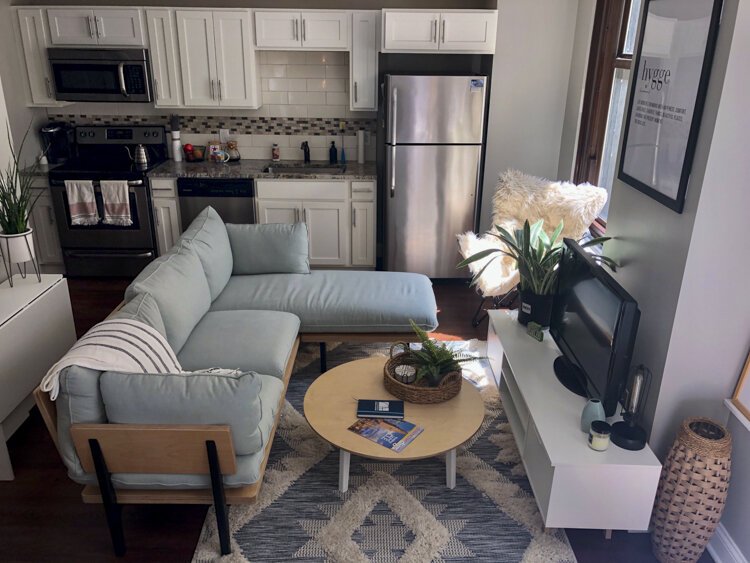 The search was long, but Ian Meadows is happy with the end result: an apartment in downtown Cleveland.