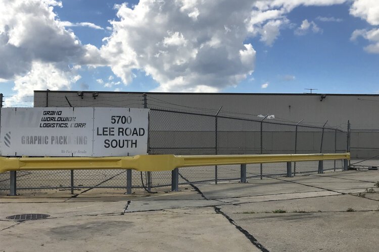 GOJO Industries is expanding sanitizer production in this 320,000-square-foot facility, at 5700 S. Lee Road in Maple Heights.