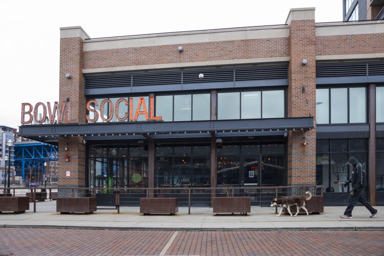 Chairs atop tables for the foreseeable future at all social venues around the city.