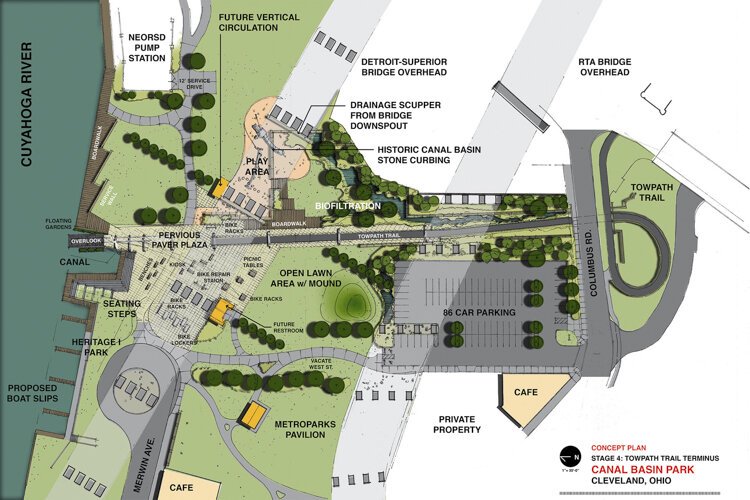 Canal Basin Park Stage 4 – Towath Trail Terminus