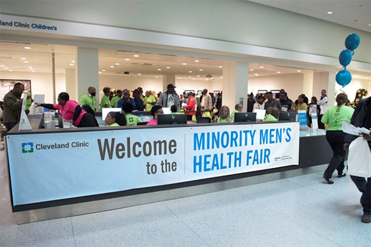 2019 Cleveland Clinic Minority Men’s Health Fair, which started in 2003 and now attracts about 1,500 men for health screenings and education