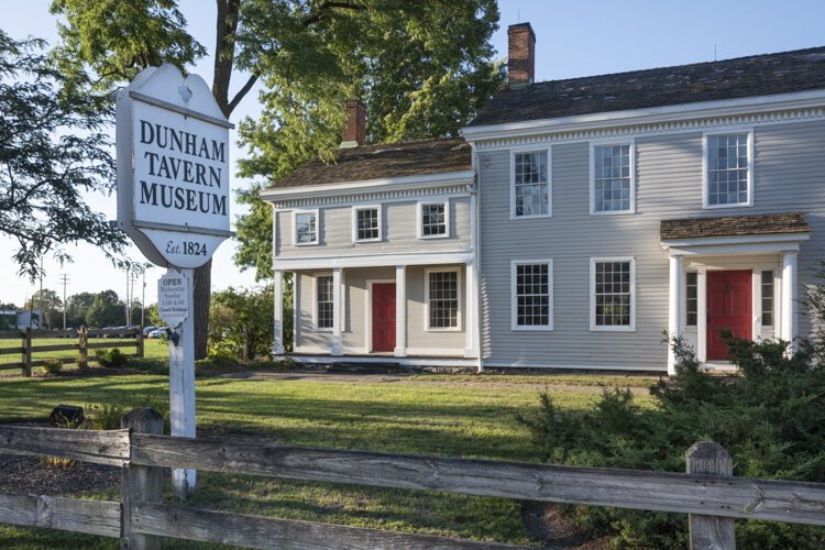 Dunham Tavern Museum is the oldest building still standing on its original site in the city of Cleveland built in 1824.