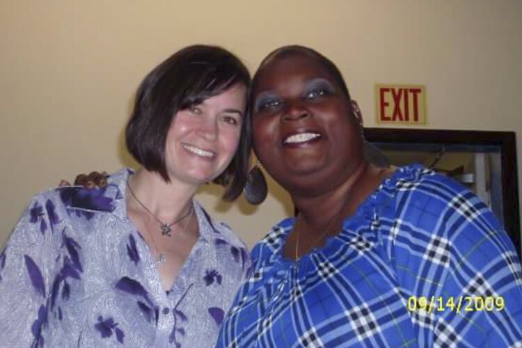La’Tanya (right) and her donor, Christy Crocker.