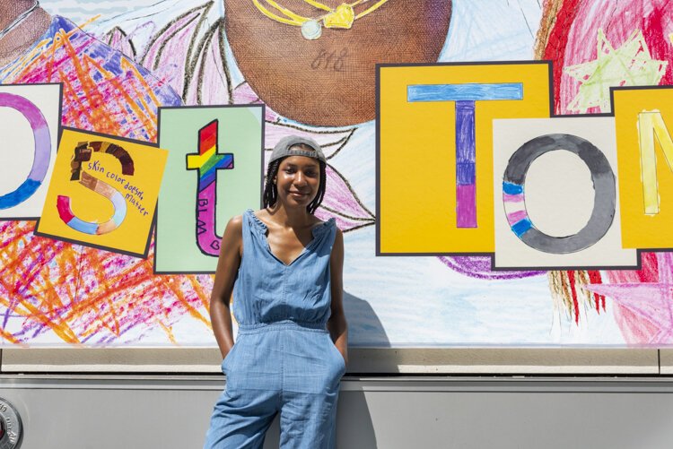 Amanda King, creative director for “It’s Almost Tomorrow”  mural project