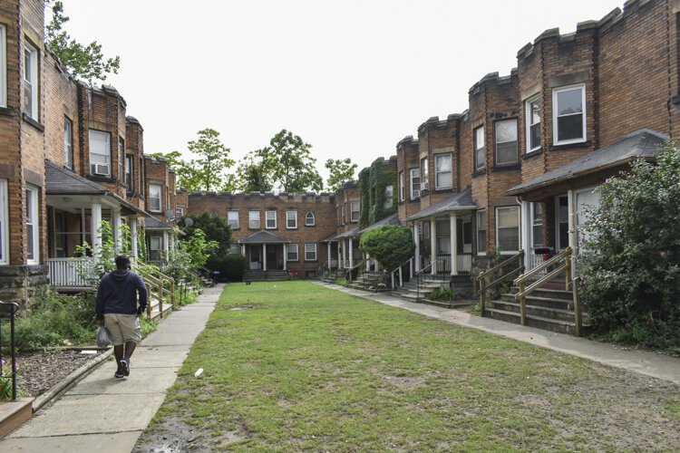 An apartment complex located on Cleveland’s near west side.