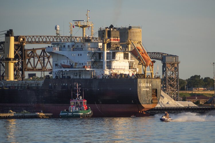 The busy Port of Cleveland.