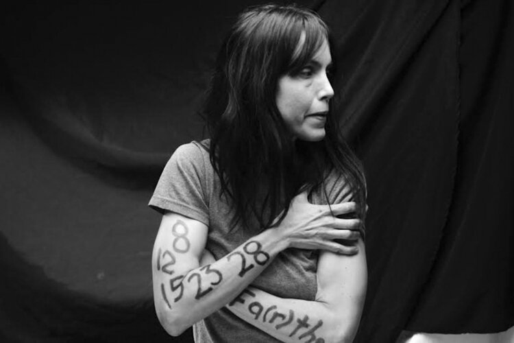 Chris Szajbert performing in her film Fa(r)ther.