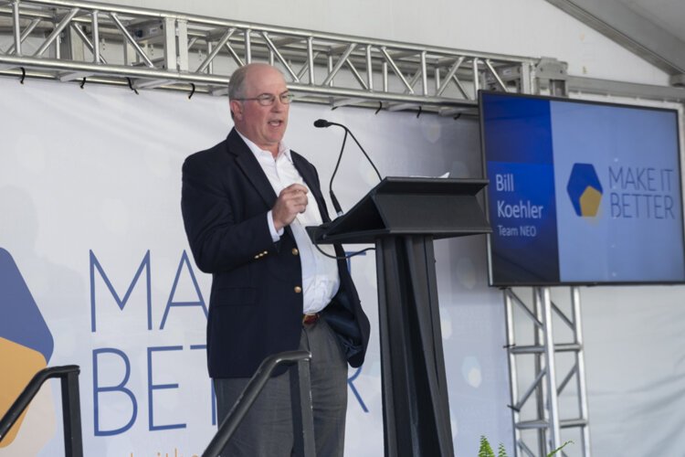 Bill Koehler of Team NEO speaks at the MAGNET Launch Event