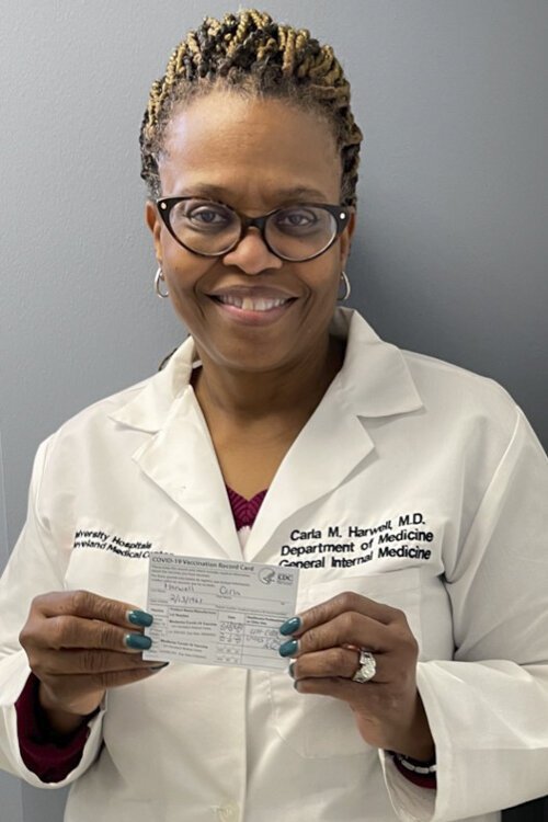 <span class="content-image-text">Dr. Carla Harwell, a physician at UH in Cleveland's Fairfax neighborhood, says the key to getting patients to take the vaccine is to acknowledge their fears while gently pushing back against rumors or misinformation.</span>